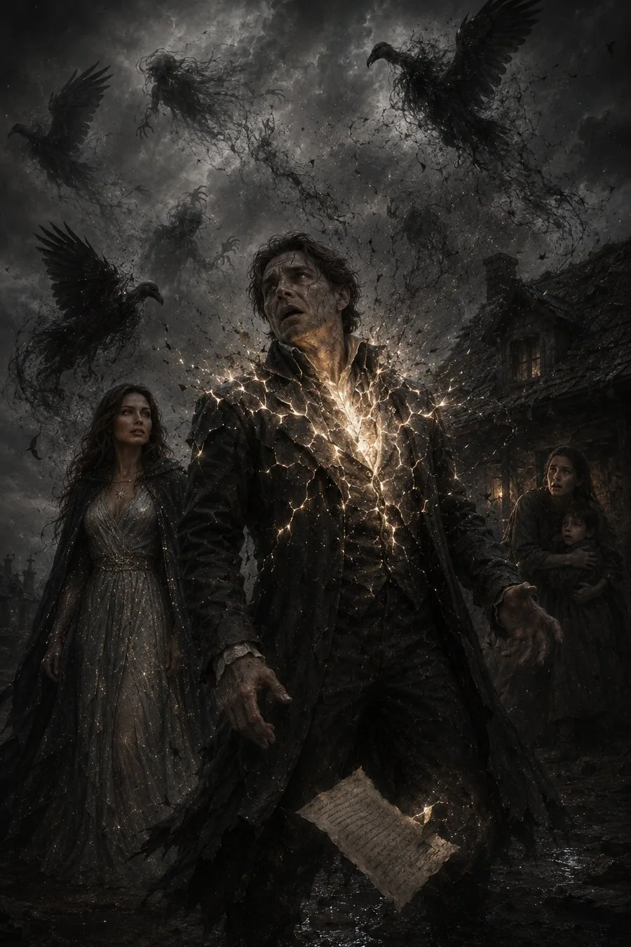 The flicker breaks through — light cuts through the armor as the vultures and phantoms begin to fall.